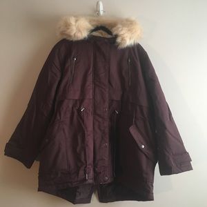 ASOS Burgundy Parka